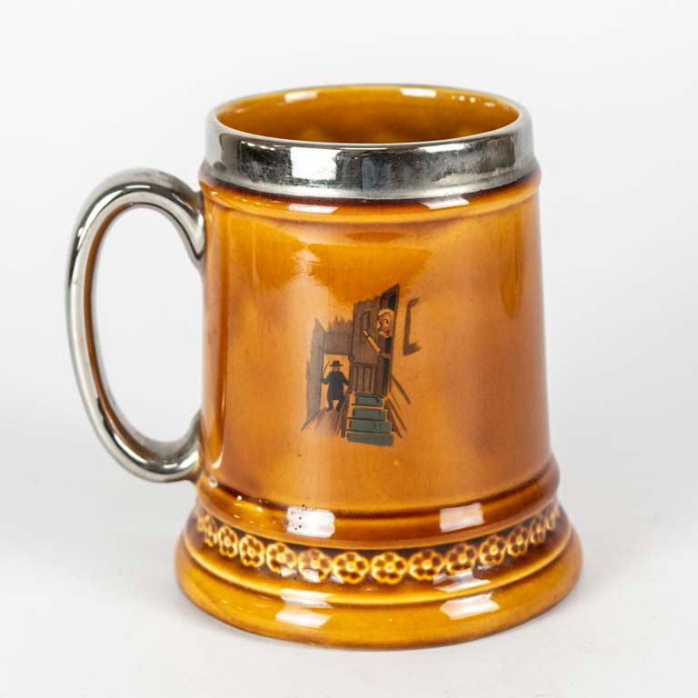 Jarra de cerveza de loza ingresa - Medidas: alto 15cm - imagen 2