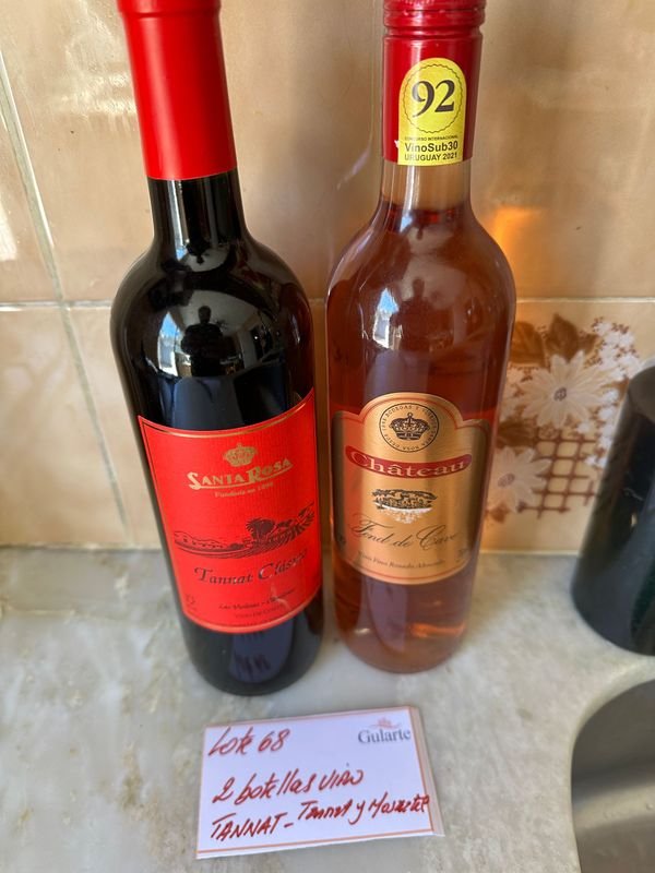 2 Botellas de Vino Tannat y Château - imagen 3
