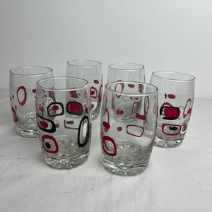 Juego de 6 Vasos de Vidrio Pintados a Mano con Diseño Abstracto - imagen 10