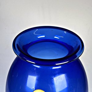 Florero de Cristal Azul Cobalto Sellado, Altura 33 cm - imagen 4
