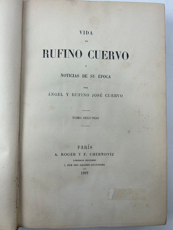 Libros de rufino cuervo y noticias de su época - imagen 4