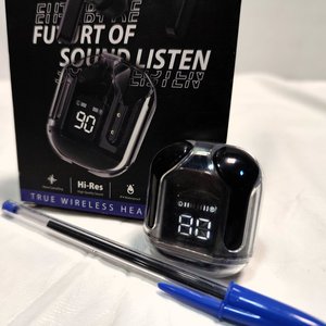 Auriculares Inalámbricos Bluetooth con Pantalla LED y Manos Libres, Modelo Ultra Pods Max, Negros - imagen 3