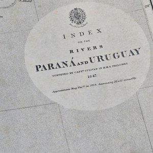 Mapa Antiguo Ríos Paraná y Uruguay - Ediciones 1873-1913 - imagen 2