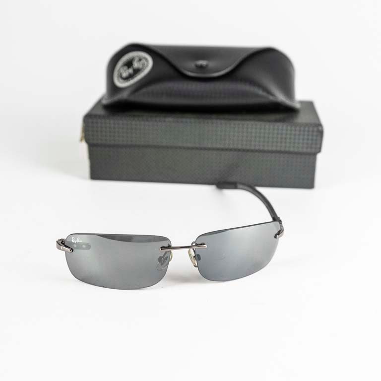 Lentes de sol imitación Ray Ban con estuche y caja - imagen 2