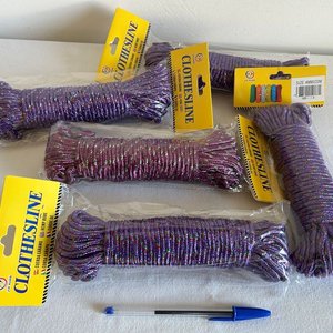 Cuerda para Ropa Brillante 20 Metros - Pack x 5 Unidades - imagen 1