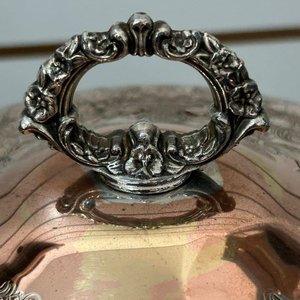 Sopera con Soporte de Metal Plateado y Cobre - imagen 10