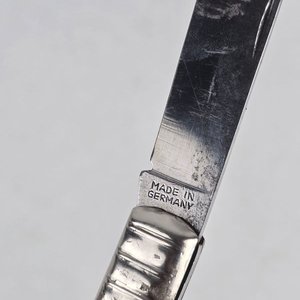 Navaja Antigua de Bolsillo "Made in Germany" con Mango de Ciervo - imagen 4