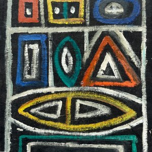 Lote siguiente: Oleo "Composicion" de Walter Deliotti sobre cartón, 25 x 20 cm