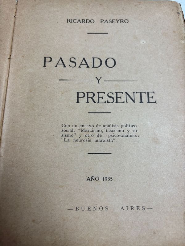 Libro de Ricardo Paseyro - Pasado y presente - imagen 4