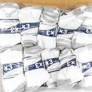 57 Pares de Medias Blancas y Grises Talle W 7/9 - imagen 2