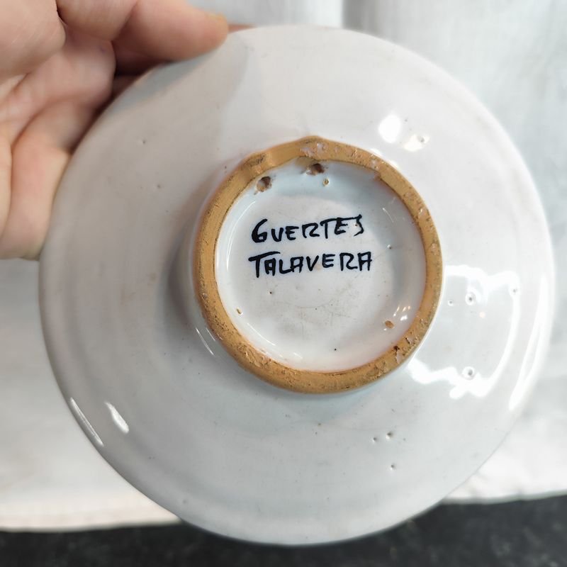 Pequeño plato mexicano en loza de 16 cms GUERTES TALAVERA - imagen 3