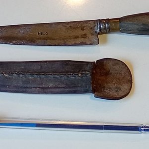 Cuchillo Criollo Artesanal con Vaina, Hoja "MELO" de 14cm - imagen 3