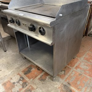 Plancha Industrial a Gas Linch en Acero Inoxidable - 80x80x90cm - imagen 2