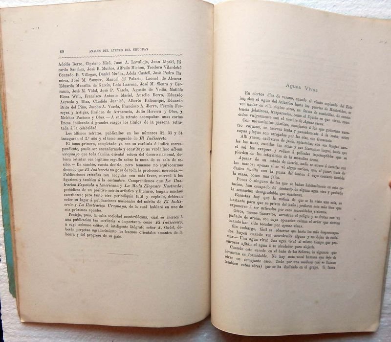 Revista Anales Del Ateneo Del Uruguay, Publicación Mensual de 1885 - imagen 6