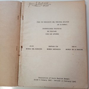 Manual de Instrucciones Prácticas de Pilotaje para Aviones AT-6C, Harvard II y SNJ-4 - FAU 1946 - imagen 2