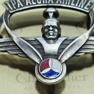 Hebilla de Plata Sterling "TPA Aloha Airline" con Detalle Esmaltado - imagen 8