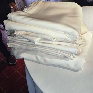 6 Manteles Rectangulares Blancos Grandes - imagen 2