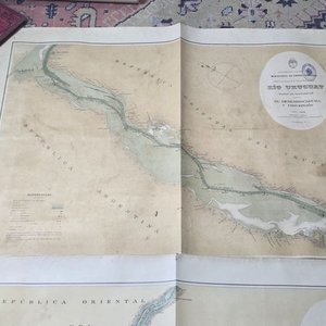 Plano de Navegación Río Uruguay: Desembocadura a Concepción (1908) - 2 Láminas - imagen 2