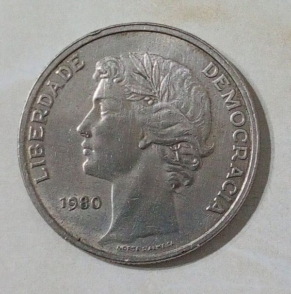 Moneda de 25 Escudos de Portugal, 1980 - imagen 1