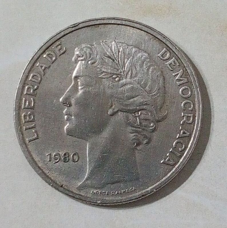 Moneda de 25 Escudos de Portugal, 1980
