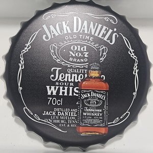 Cartel Decorativo Tapa Cerveza Jack Daniel's Old No. 7 - imagen 2