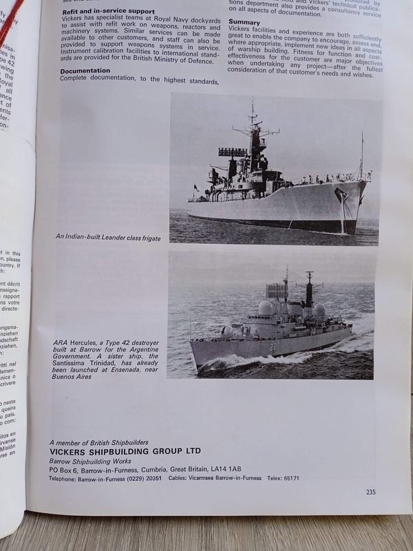 Catálogo de Armamento Británico en 1979 - ARA HÉRCULES Argentino - imagen 2