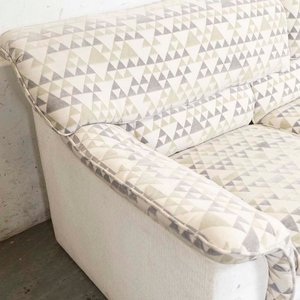 Sofá de Tres Cuerpos Tapizado en Tela con Almohadones - imagen 2