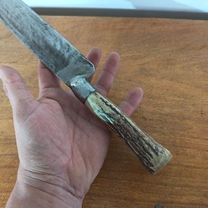 Cuchilla Artesanal de Hoja Larga con Mango de Cuerno - imagen 4