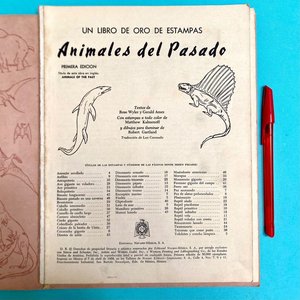 Álbum de Figuritas "Animales del Pasado" - Colección "Un Libro de Oro de Estampas" - imagen 5