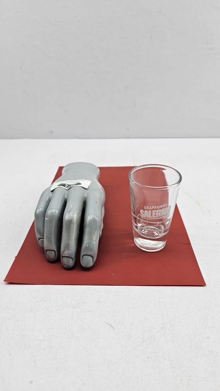 Vaso de Vidrio con Publicidad de Grapamiel San Remo