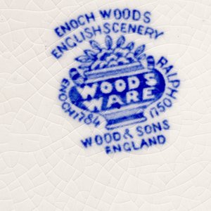Plato de Loza Inglesa Woods Ware "English Scenery" - Diámetro 25 cm - imagen 5