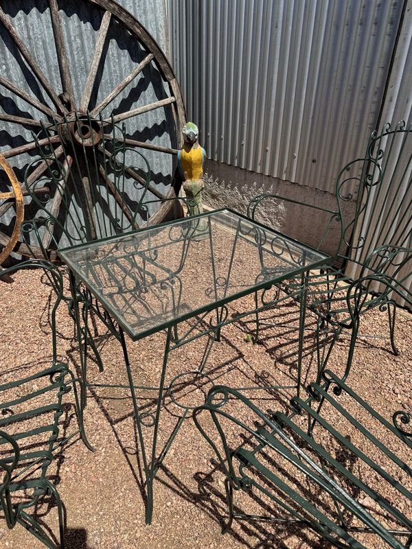 Juego de patio en hierro para exterior - imagen 3