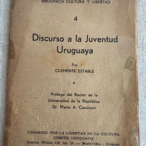 Libro "Discurso a la Juventud Uruguaya" por Clemente Estable - imagen 1