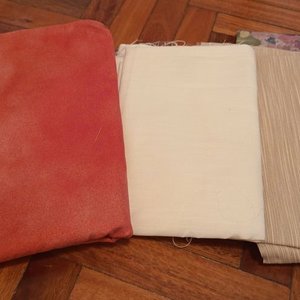 Lote de 4 Almohadones Tejidos y Cortes de Tela - imagen 5