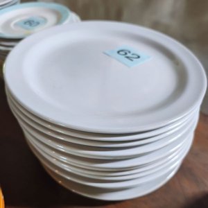 Lote de 12 Platos Grandes Blancos - imagen 2