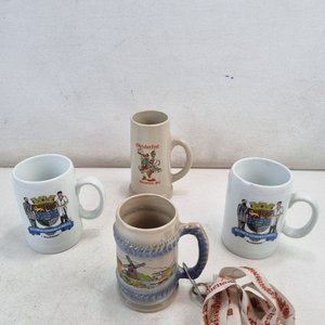 Set de 4 Jarras y Tazas Cerveceras Souvenir Oktoberfest - imagen 1