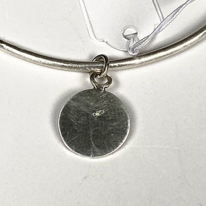 Pulsera Esclava de Plata con Medallón para Grabar - imagen 3