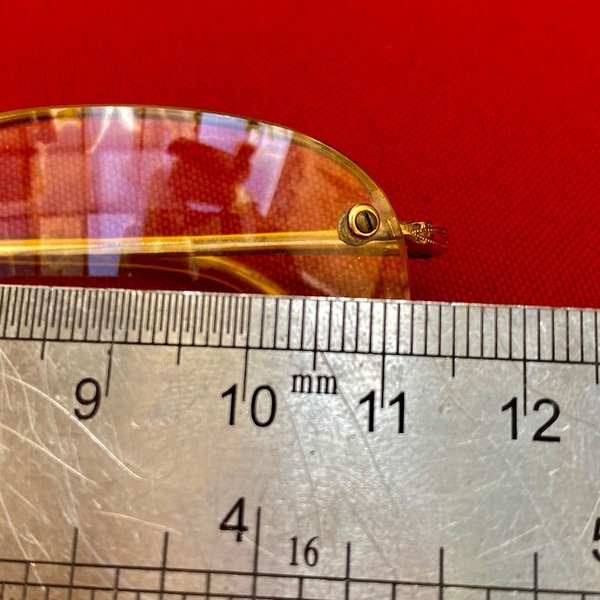 Antiguos lentes enchapados en oro de excelente estado - imagen 11