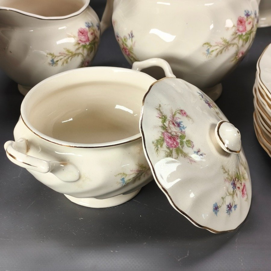 Servicio de té y café, platos de porcelana y accesorios - imagen 4