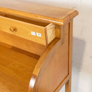 Escritorio de madera con alzada y dos cajones - imagen 2