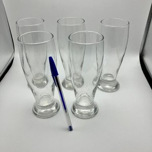 Conjunto de 5 Vasos de Vidrio para Cerveza Estilo Pilsner - imagen 1