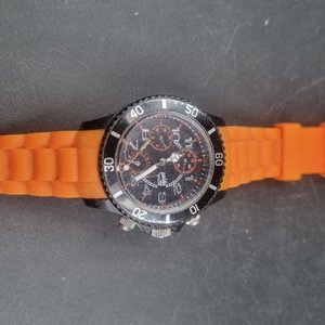 Reloj Pulsera con Malla Naranja y Cronógrafo - imagen 3