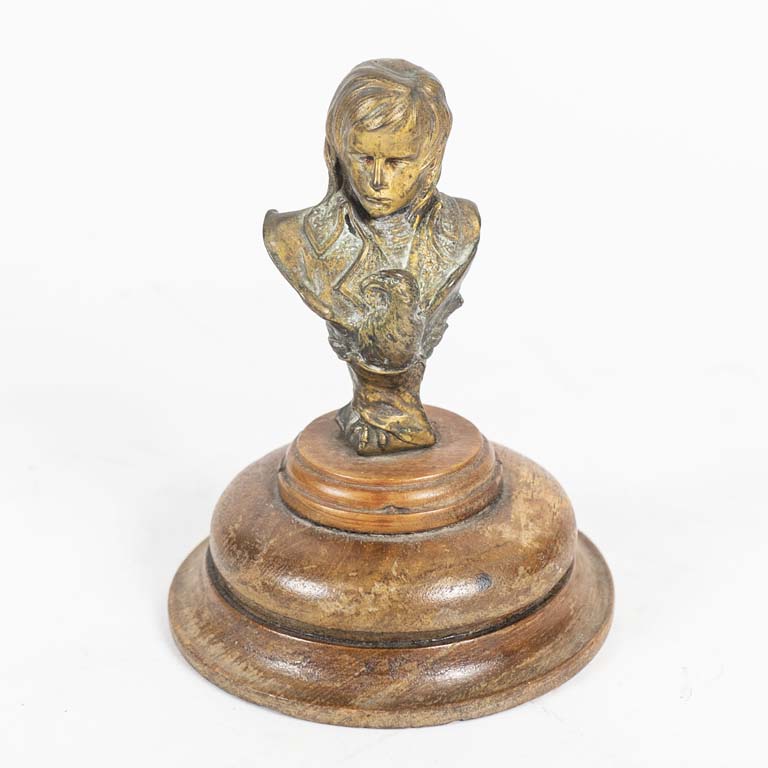 Busto de bronce joven Napoleón firmado A. Caron - imagen 1
