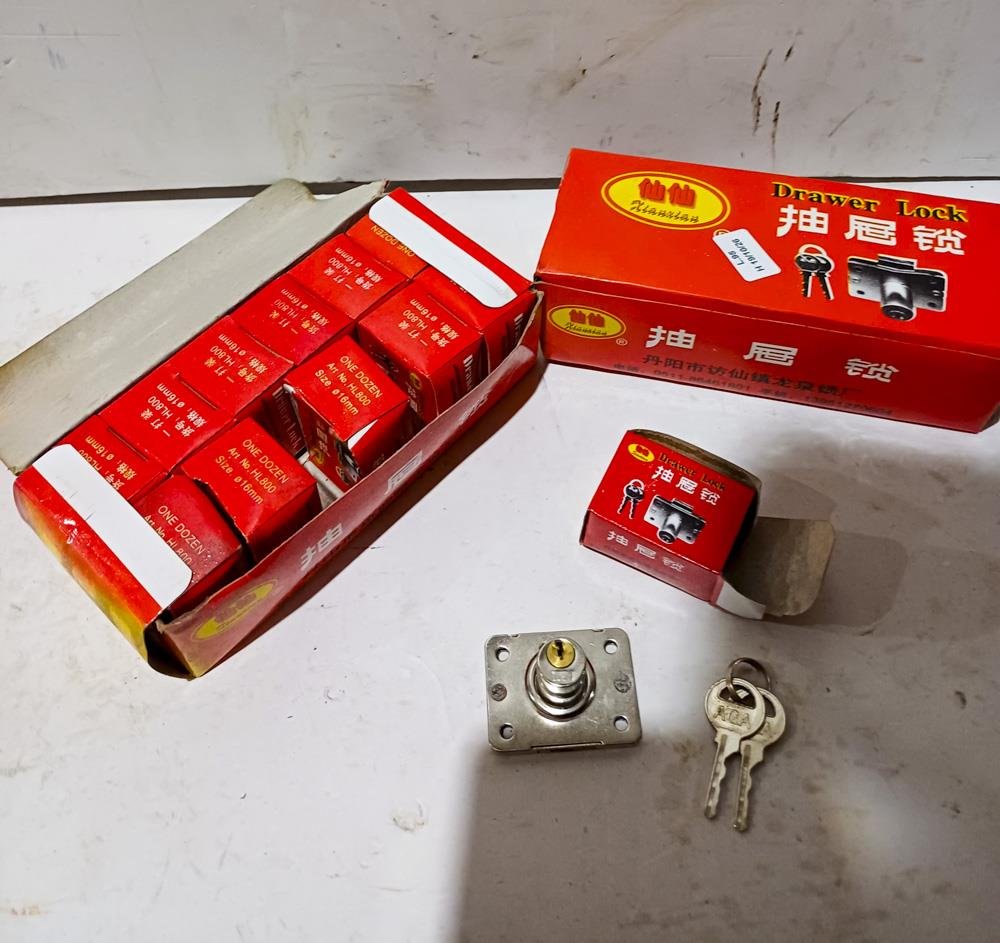 24 Cerraduras para Cajón de 16 mm