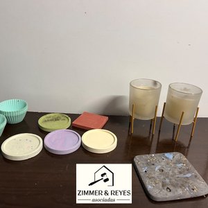 Set de Posavasos y Velas Decorativas - imagen 4