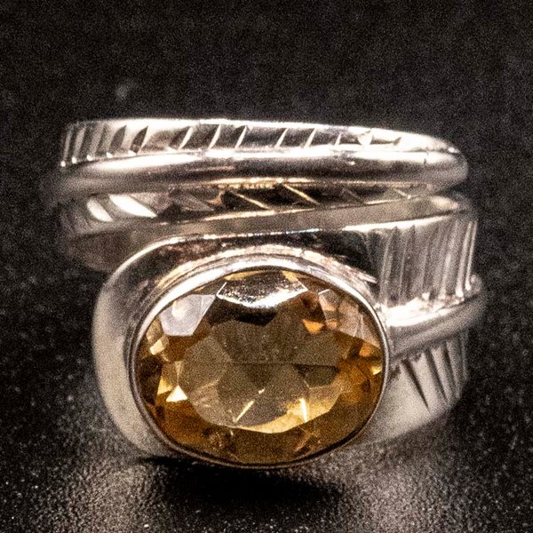 Anillo de Plata 925 con Citrino - imagen 1