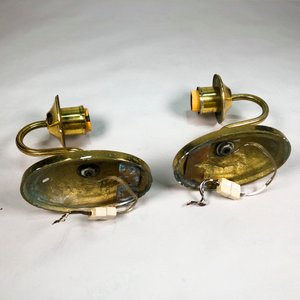 Par de Apliques de Bronce Vintage - imagen 4