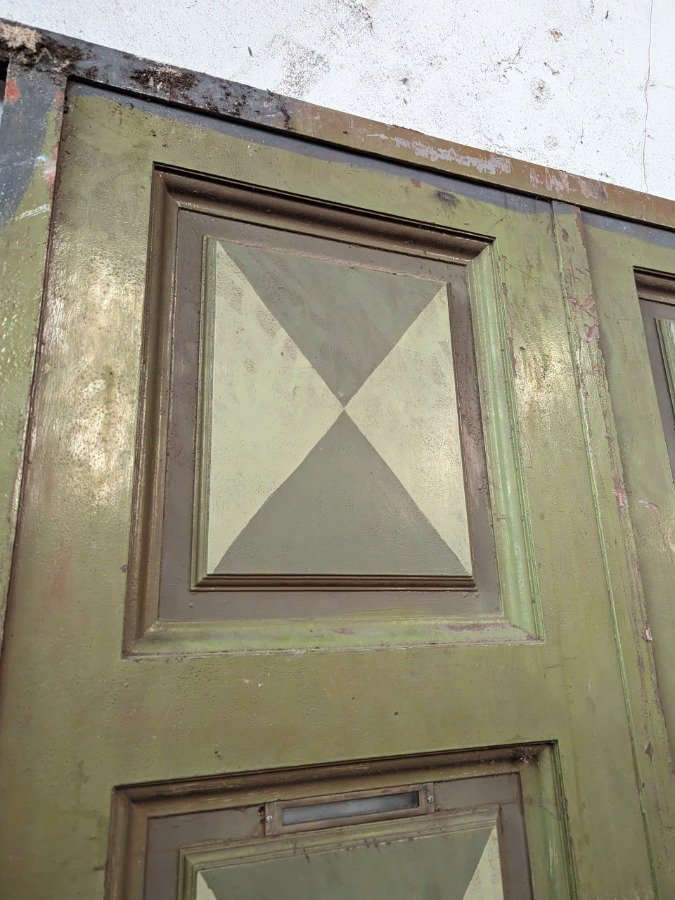 Puerta antigua de hierro y chapa gruesa - imagen 5