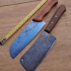 Juego de 2 Cuchillas de Cocina con Mangos de Madera - imagen 3