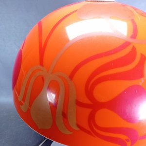 Lámpara de Diseño Hongo Acrílico Naranja y Blanco - imagen 6